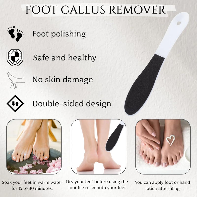 Agirlvct 10 Pack Foot File, Professional Foot Callus Remover Sandpaper Pedicure Tools, Double Side Foot Scrubber, Sander for Dead Skin Foot Rasp Pedicure for Women Mother Family Manicure Beauty Shop Spa - Image 5
